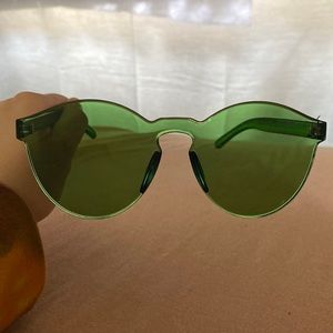 green sunglasses